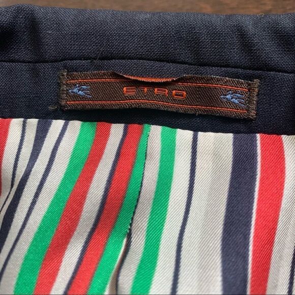Etro navy wool blazer - Picture 10 of 16